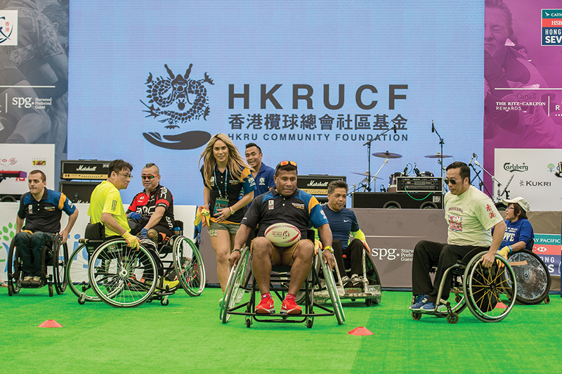 Hong Kong Sevens Central Activities of Cathay Pacific / HSBC Hong Kong Sevens 2017 at Chater Garden, Central, Hong Kong on 4 April 2017, Hong Kong China Photo by : Ike Li / ikeimages