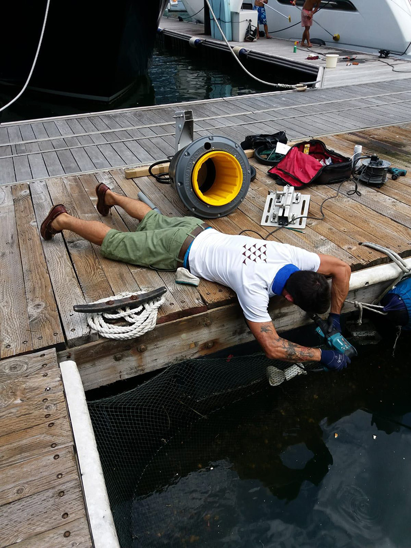 Seabin Installation at AMC copy Liv