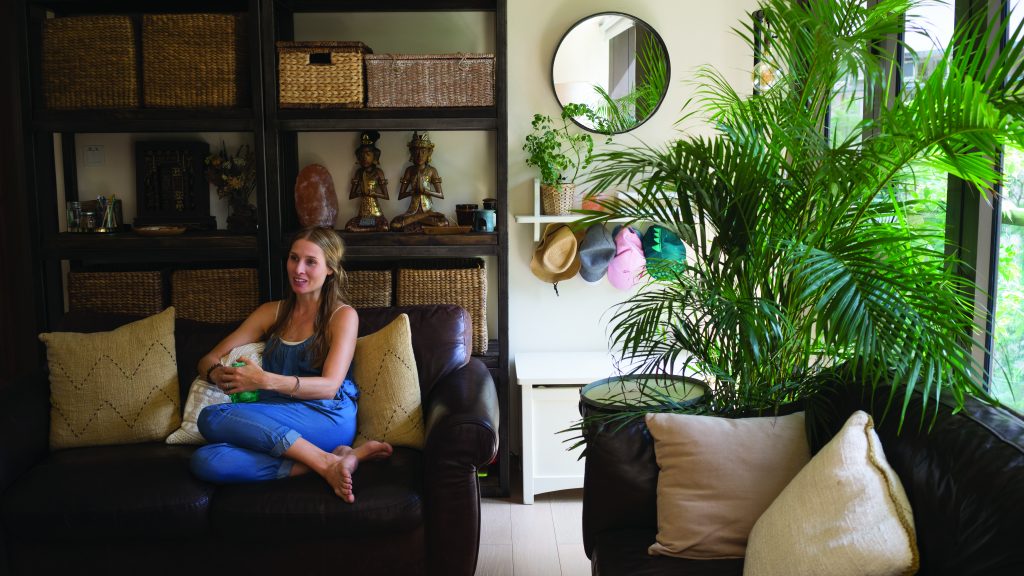 The living room of Imogen Dunn, a Hong Kong interior decorator.