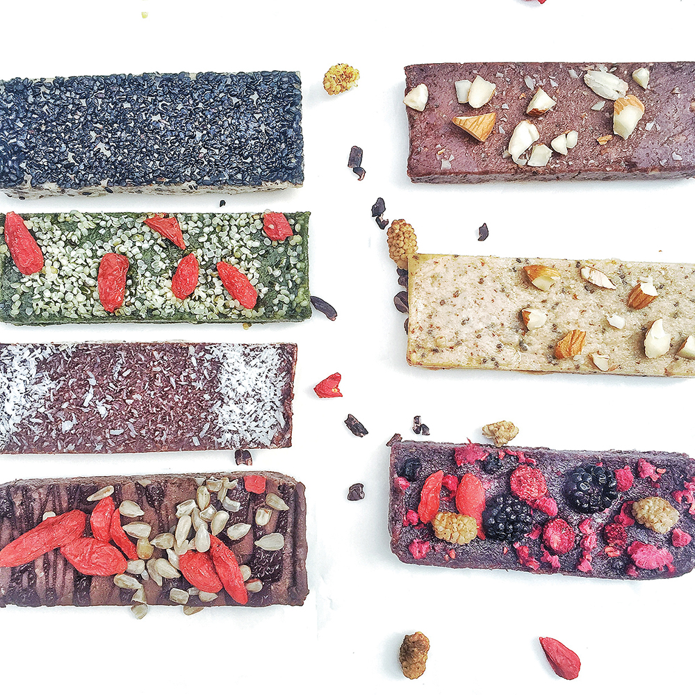 vegan protein and granola bars from Suphia's Functional Foods in Hong Kong