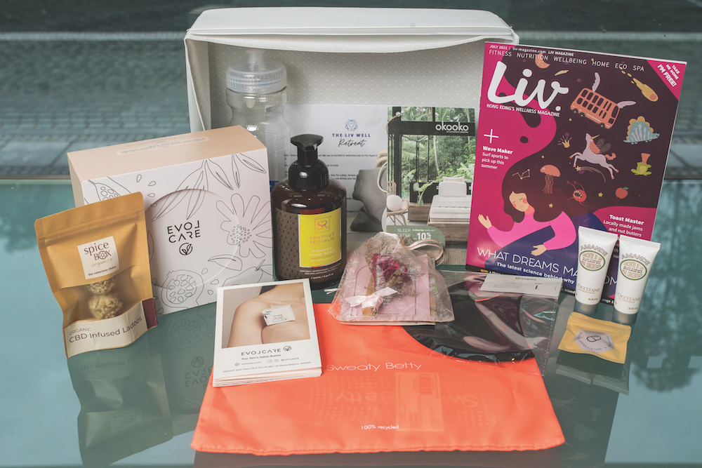 The Liv Well Retreat's premium welcome pack