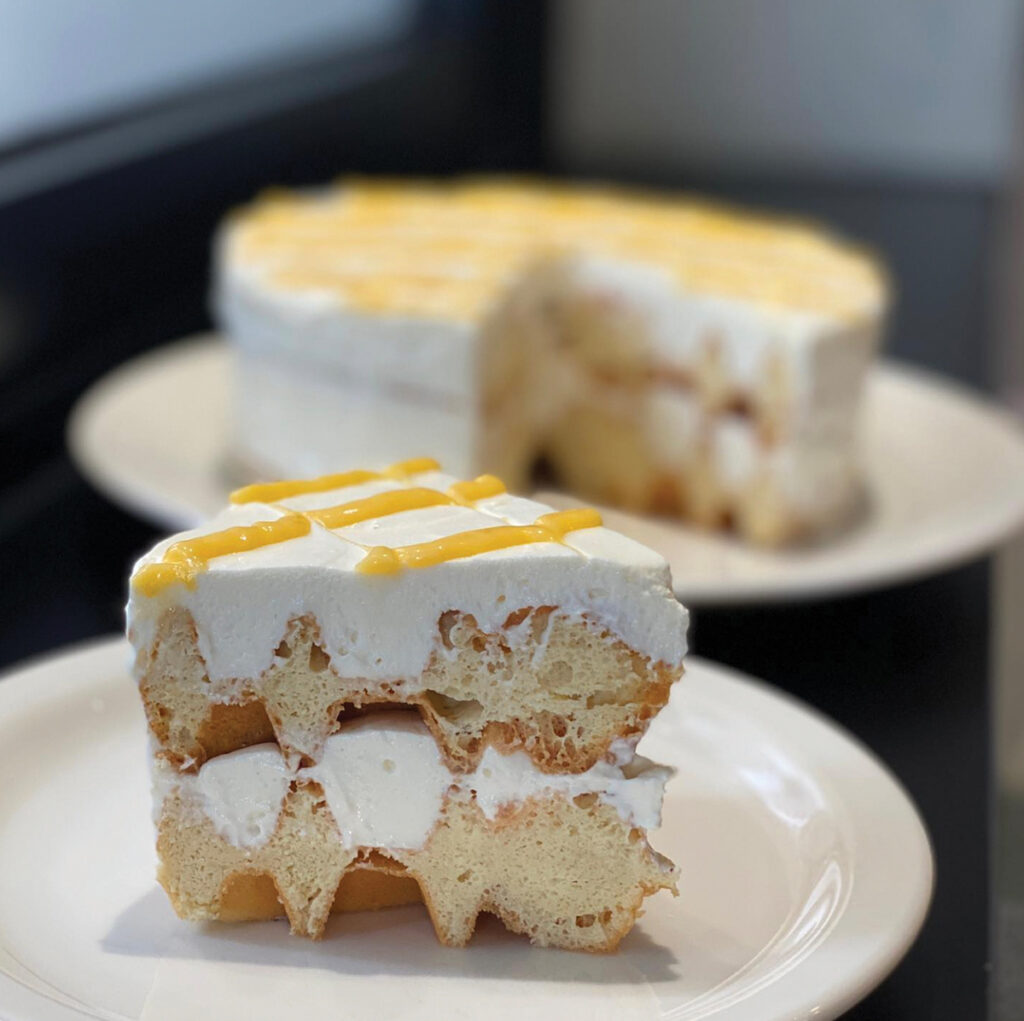 Lemon Tiramisu Waffle Cake from Kefi