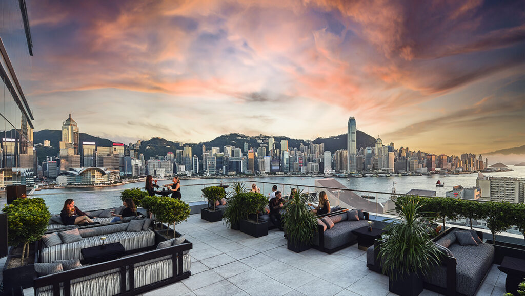 Terrace at Aqua in Hong Kong